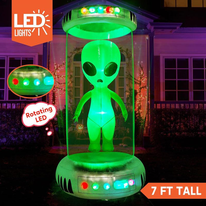 The 7 ft alien nobody else on the street has. One outlet, four steps.
