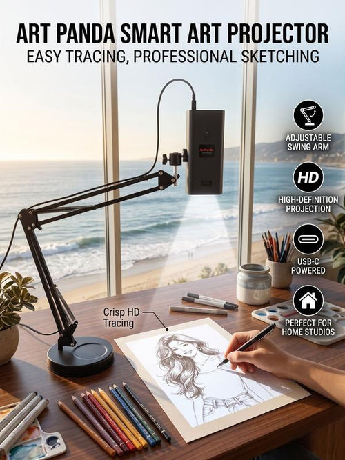 360° Art Tracing Projector: Professional-Grade Tracing Precision for Any Craft, Any Surface.