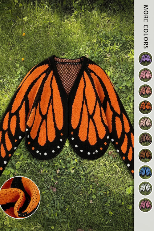 Butterfly Wing Knit Cardigan