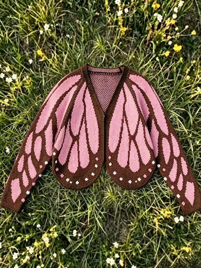 Butterfly Wing Knit Cardigan