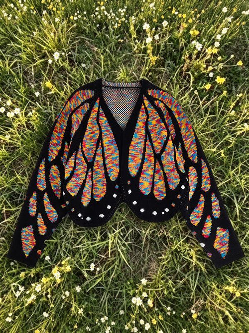 Butterfly Wing Knit Cardigan