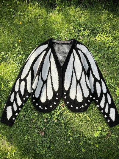 Butterfly Wing Knit Cardigan
