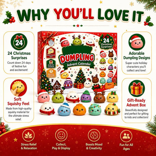 Christmas Dumpling Squishy Advent Calendar: 24 Days