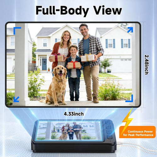 No-WiFi Video Doorbell with Indoor Monitor