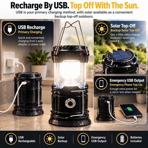 Collapsible LED Lantern 4-Pack