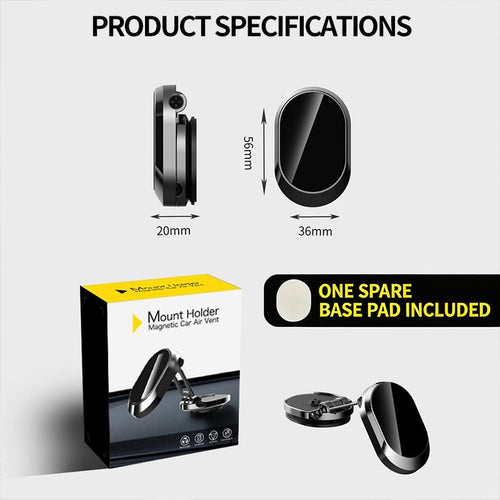 Foldable Magnetic Holder: Eyes Up, Dash Clean