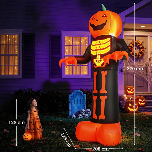 12 FT Giant Light-Up Pumpkin Reaper: The One They See First