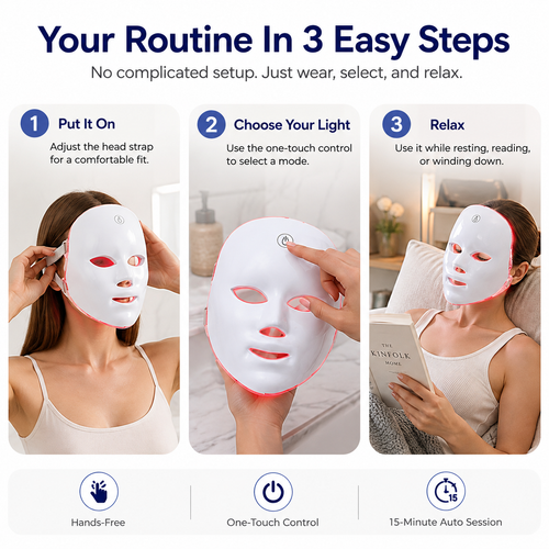 Cordless LED Light Therapy Mask: The Fifteen Minutes For Your Skin