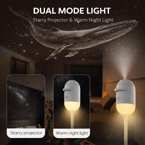 Galaxy Projector & Warm Night Light: Turns Your Ceiling Into a Star Field