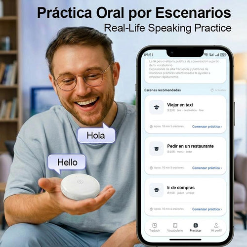 Wearable Translator and Speaking Practice Device: Learn by Speaking Out Loud
