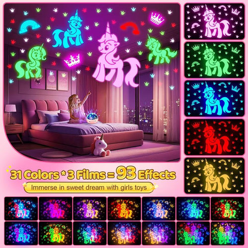 Star and Dinosaur Projector Night Light: Bedtime They Want
