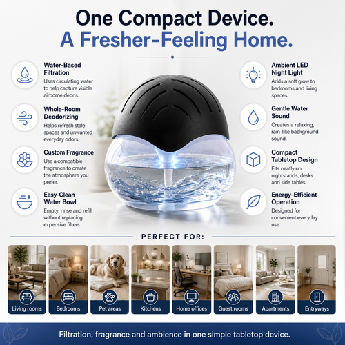 Air Washer & Aroma Diffuser: Wash, Don't Mask